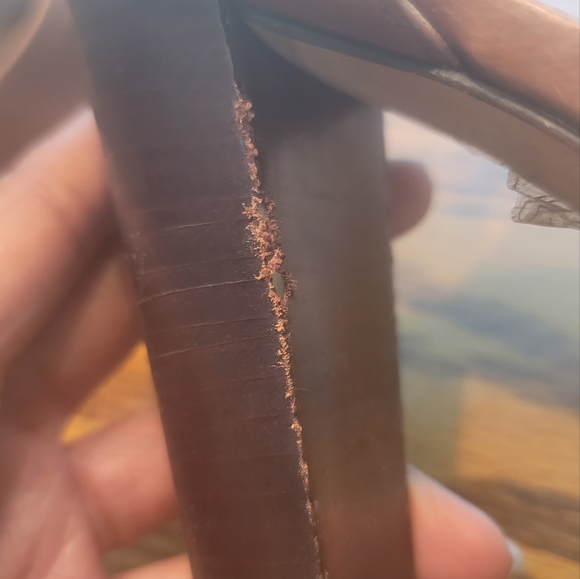 Stuart Weitzman Dark Tan Brown Genuine Leather Open Toe Platform Sandals Heels - Picture 10 of 14